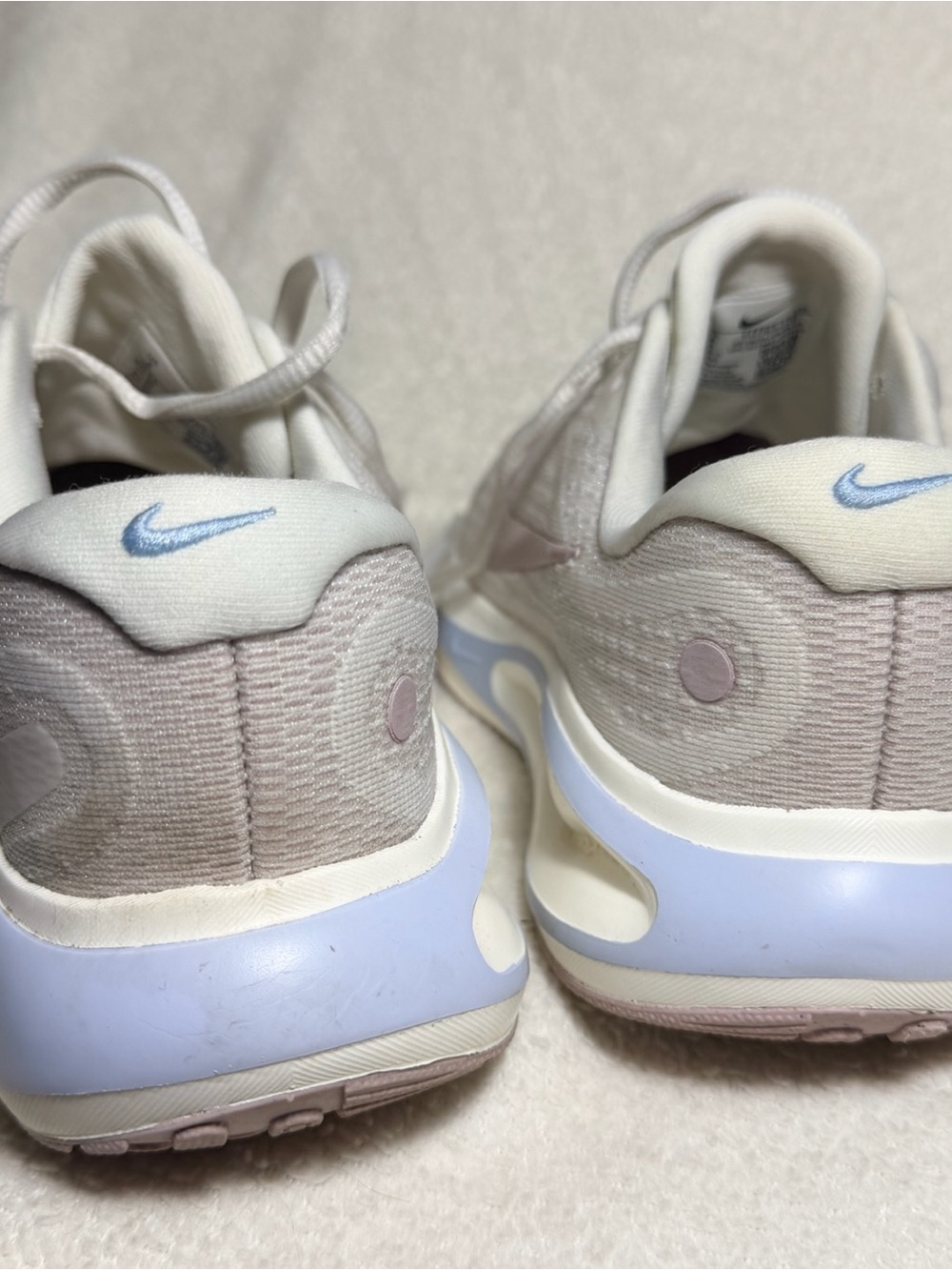Nike Journey Run Sail Hydrogen Blue Particle Rose Sneakers - Size 8W - Picture 6 of 9